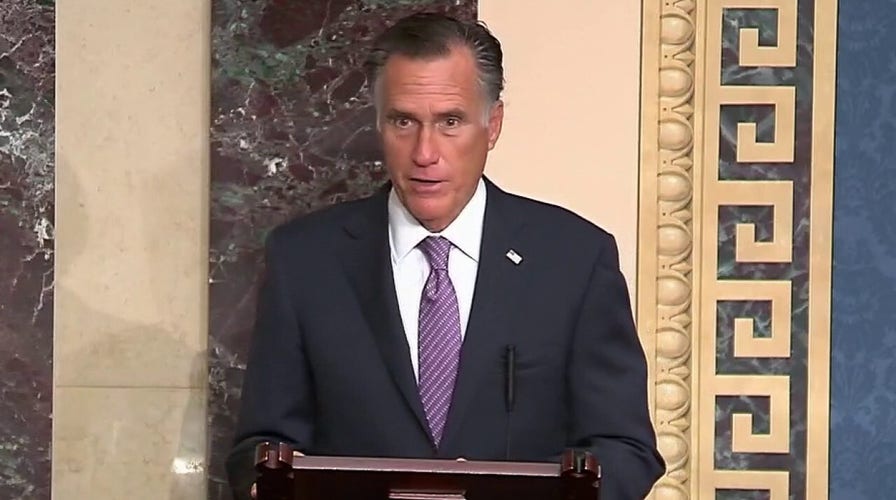 Mitt Romney speaks in support of Barrett confirmation