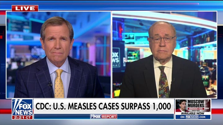 Measles cases in US surpass 1,000 for the first time since 2019, CDC reports