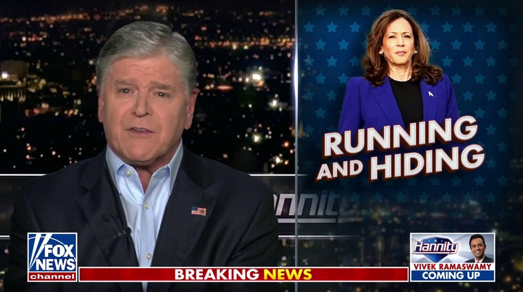 Hannity: Harris's Absence from Campaign Reveals Fear of Trump