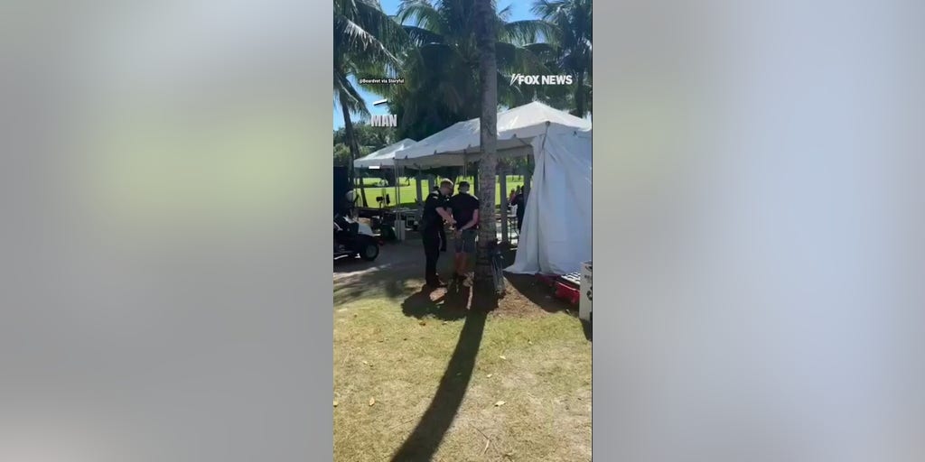 Footage shows man being ARRESTED at Trump Doral