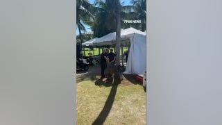 Footage shows man being ARRESTED at Trump Doral