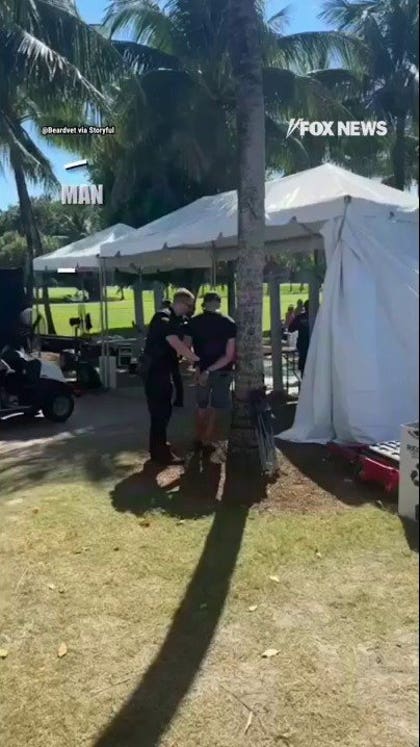 Footage shows man being ARRESTED at Trump Doral