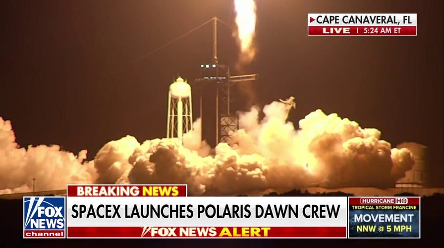 SpaceX launches Polaris Dawn crew for 5-day private mission