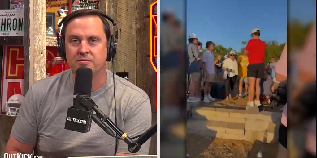 Older LSU Fan Drops Ole Miss Student (And His Frat Bros Did NOTHING) | Hot Mic w/ Hutton and Withrow