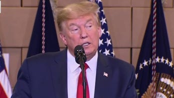 Trump tries tricky dismount from war presidency