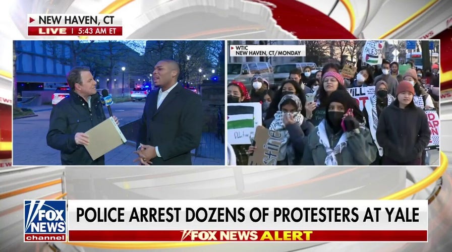 Dozens of protesters arrested at Yale amid violent anti-Israel protests