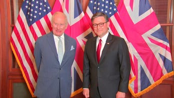 King Charles meets Speaker Johnson on Capitol Hill