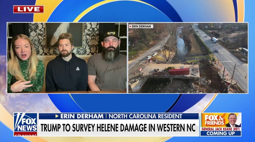North Carolina resident calls for 'larger federal response' to Helene damage ahead of Trump visit