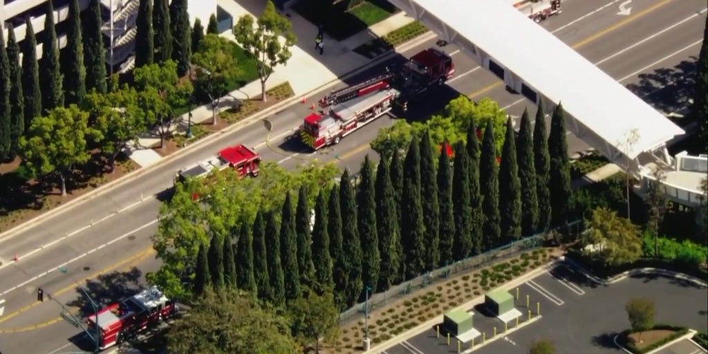 Car catches fire at Disneyland parking structure