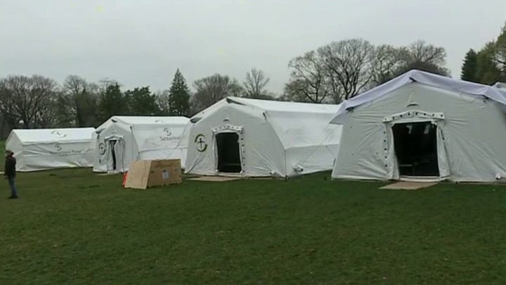 Samaritan's Purse sets up field hospital in Central Park as coronavirus cases rise in NYC