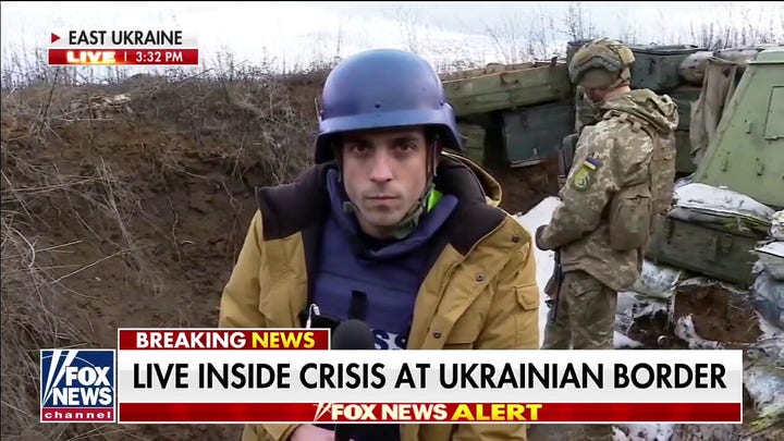 Ukraine's military facing incoming artillery rounds
