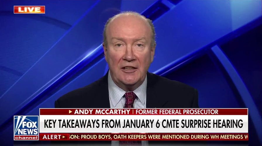 'It's a federal crime to intimidate or assault members of Congress:' Andy McCarthy