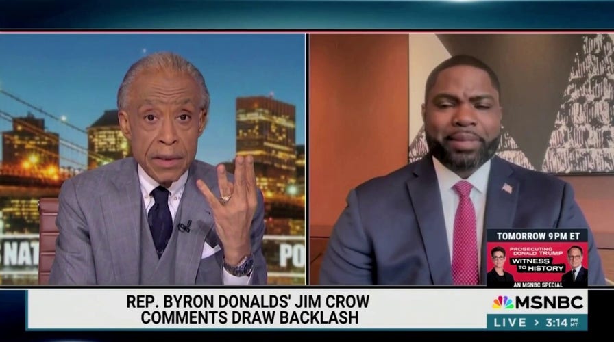 Byron Donalds spars with Al Sharpton over recent comments on Jim Crow: 'That's real cute'