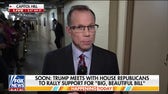 Trump visits Capitol Hill to rally support for spending bill