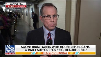 Trump visits Capitol Hill to rally support for spending bill