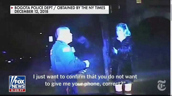 Dashcam video shows Robert Menendez's future wife questioned after crash