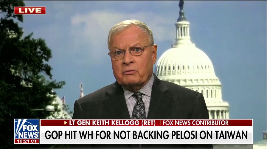 Lt. Gen. Kellogg: Pelosi should 'land in the middle of the day' and have a 'parade in Taipei'