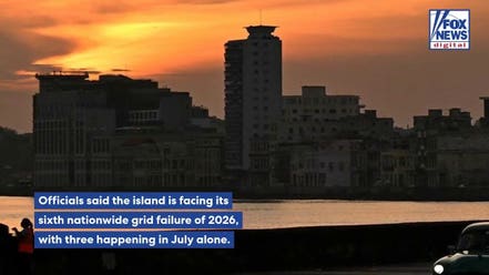 Cuba's power grid collapses again as sixth nationwide blackout grips the island