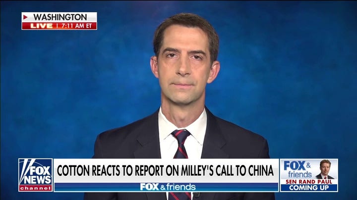 Tom Cotton: Gen. Milley needs to testify on report that he called China