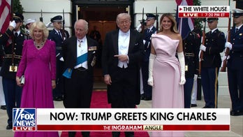 Trumps greet British king, queen at the White House