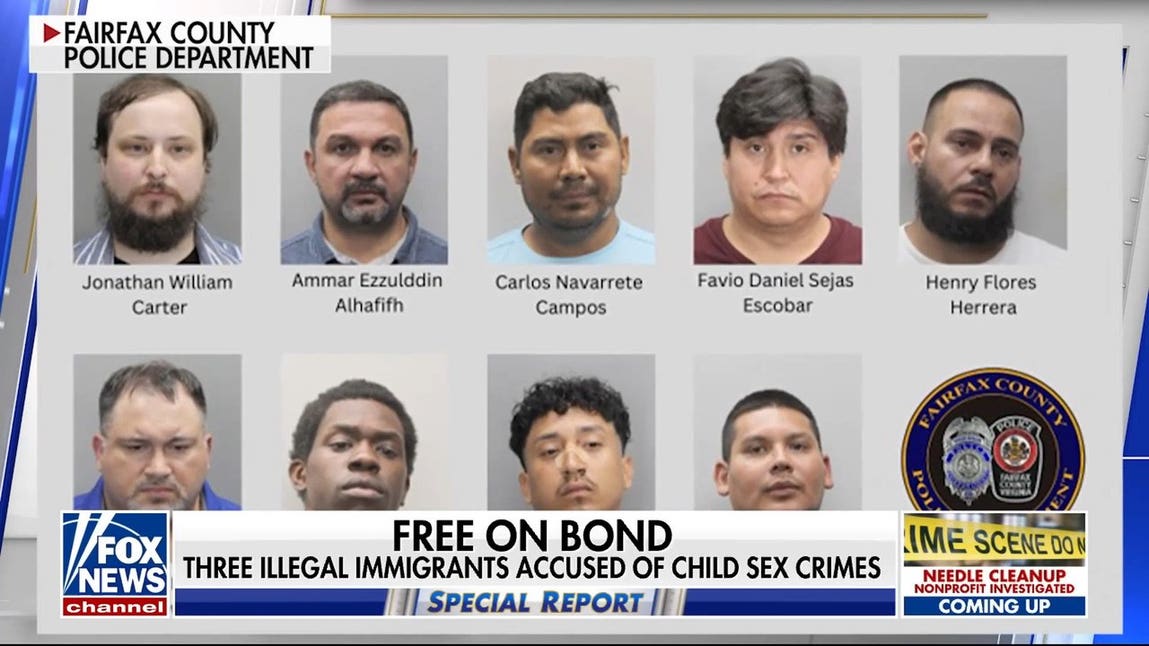 3 illegal immigrants accused of child sex crimes released on bond in Virginia