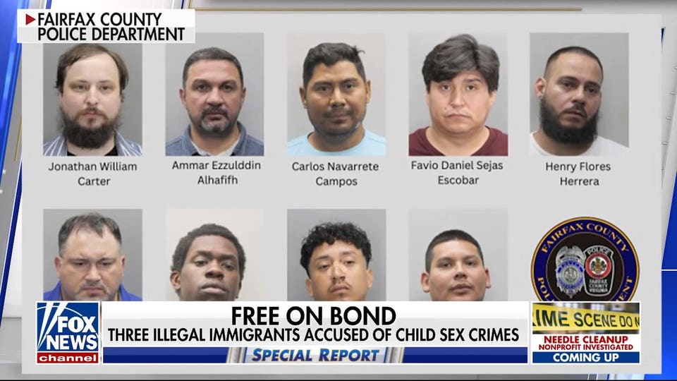 3 illegal immigrants accused of child sex crimes released on bond in Virginia