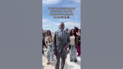 Chicago Mayor Brandon Johnson joins dance on rooftop in viral video