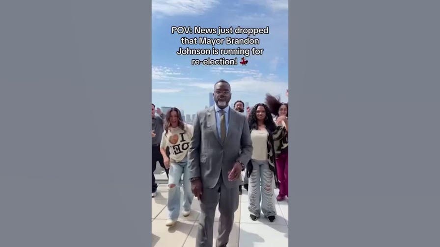 Chicago Mayor Brandon Johnson joins dance on rooftop in viral video