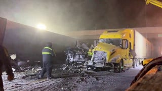 Cars and trucks were cleared by authorities from a 46-car pileup in Ohio - Fox News