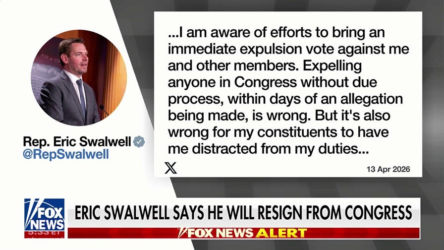 Eric Swalwell announces resignation from Congress amid sexual misconduct and assault allegations