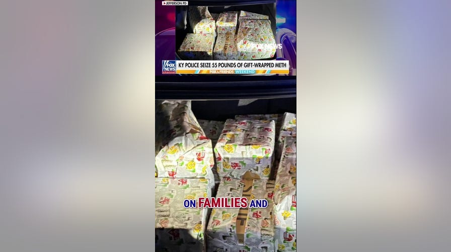 Kentucky police seize 55 pounds of gift-wrapped meth