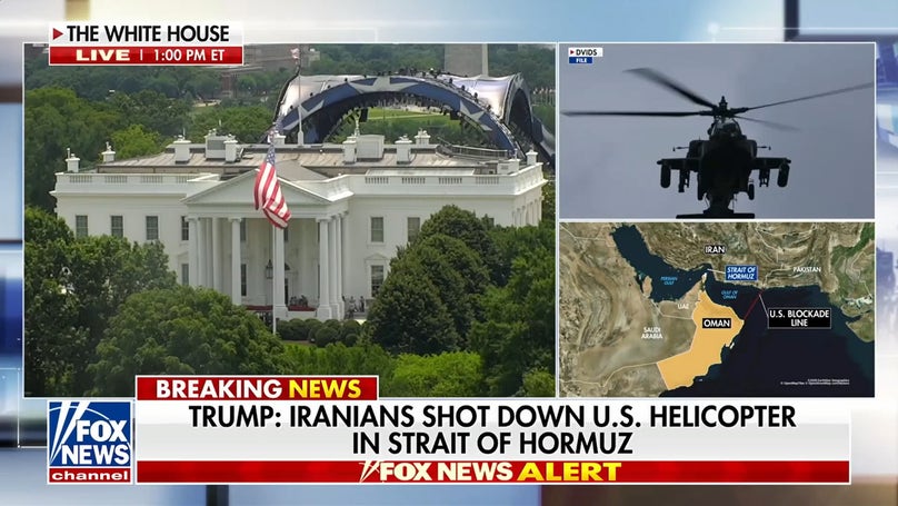 Trump warns of US response after Iran shoots down helicopter in Strait of Hormuz