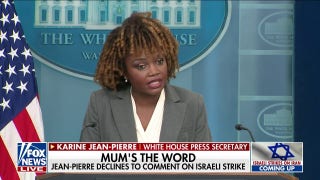 Karine Jean-Pierre declines to comment on Israeli strike on Iran - Fox News