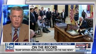 Brit Hume questions effectiveness of Trump's White House media ban