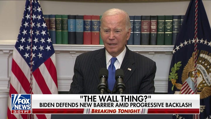 Biden defends border wall construction amid liberal backlash
