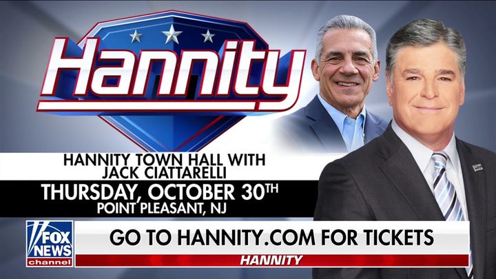 Sean Hannity to host town hall with New Jersey gubernatorial candidate Jack Ciattarelli