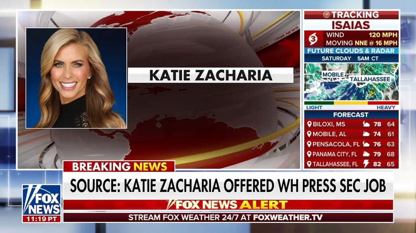 White House press secretary role offered to Katie Zacharia