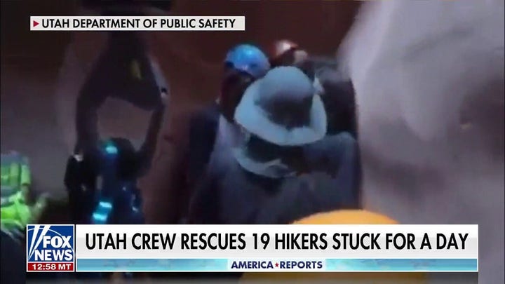 Utah crew rescues 19 hikers stuck in canyon