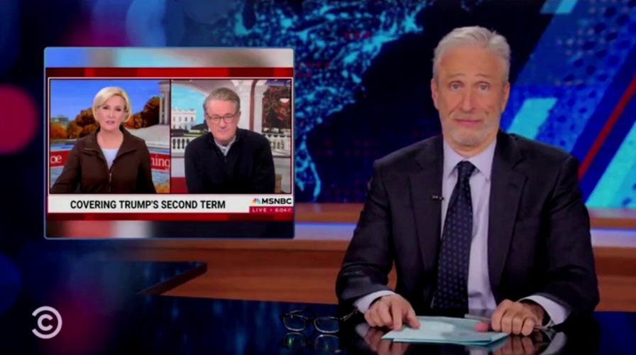 Jon Stewart skewers 'Morning Joe' co-hosts for Trump meeting: 'Uh, you said he was Hitler'