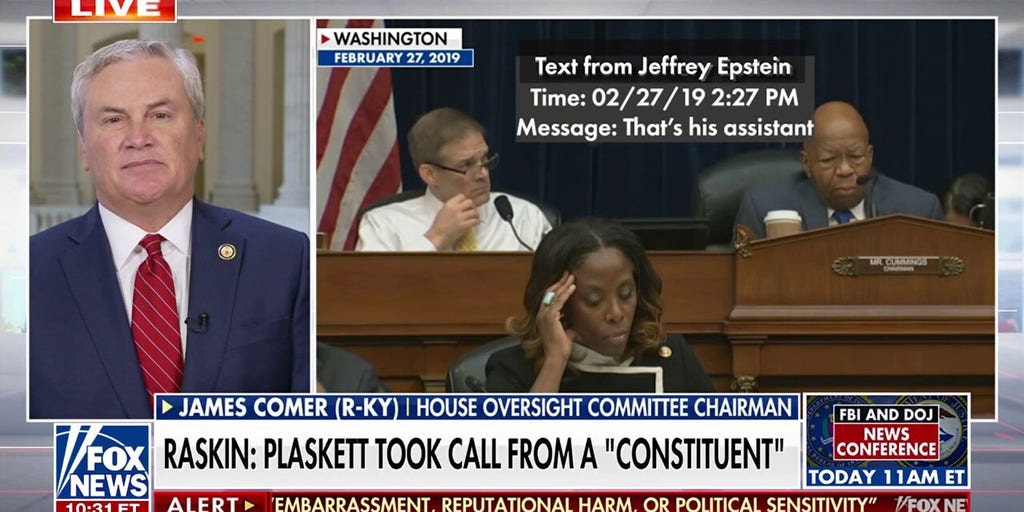 Comer criticizes Dem colleague Jamie Raskin: 'Definition of congressional hypocrisy'