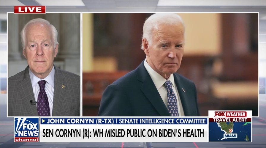 Sen. Cornyn asks DOJ to probe Biden's decline: 'American people were deliberately misled'