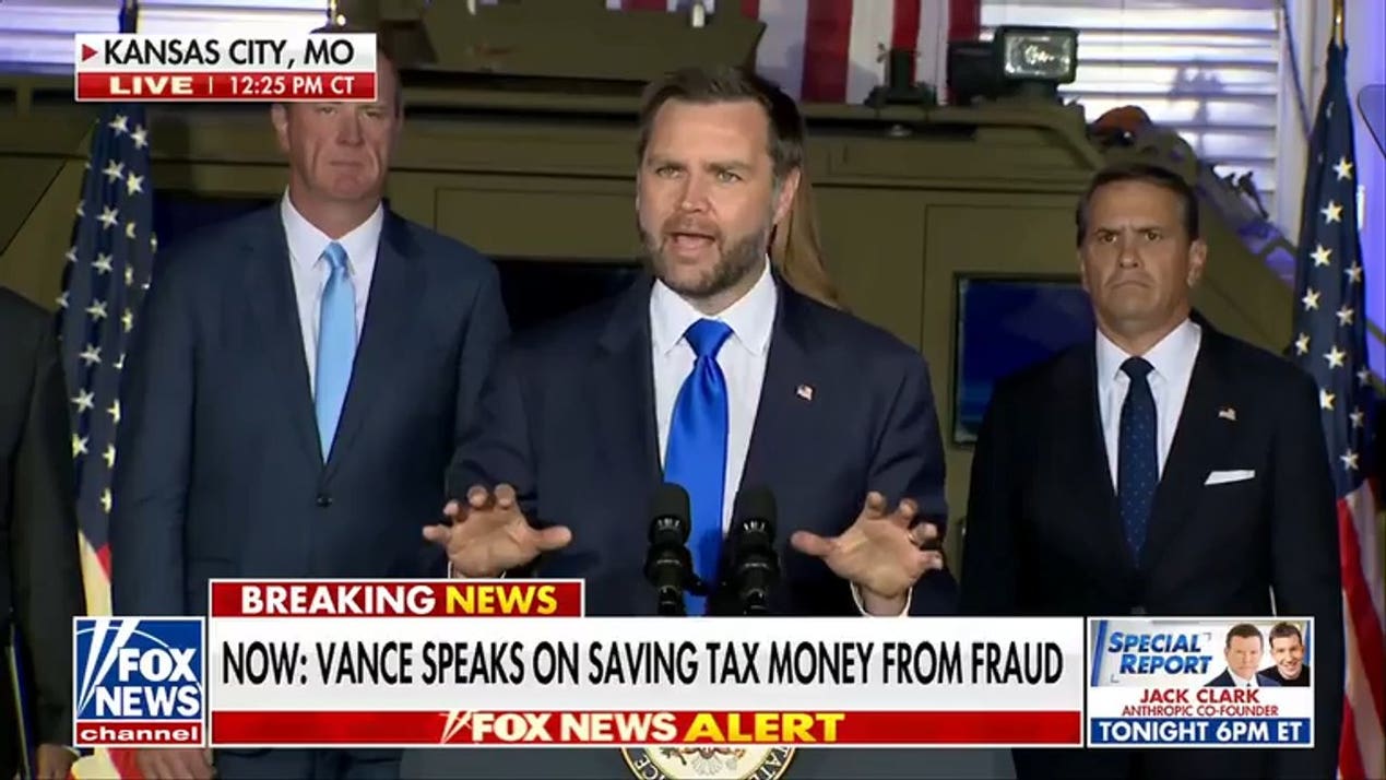 Vance warns fraudsters stealing taxpayer money: 'Go and get a job'