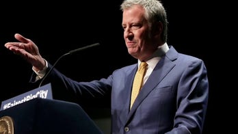 NYC's de Blasio sued by pro-cop groups for rejecting Blue Lives Matter mural