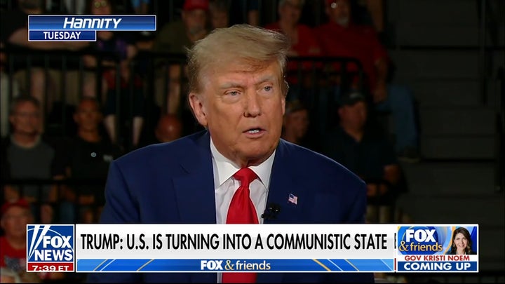 Trump warns US turning into 'communistic state'