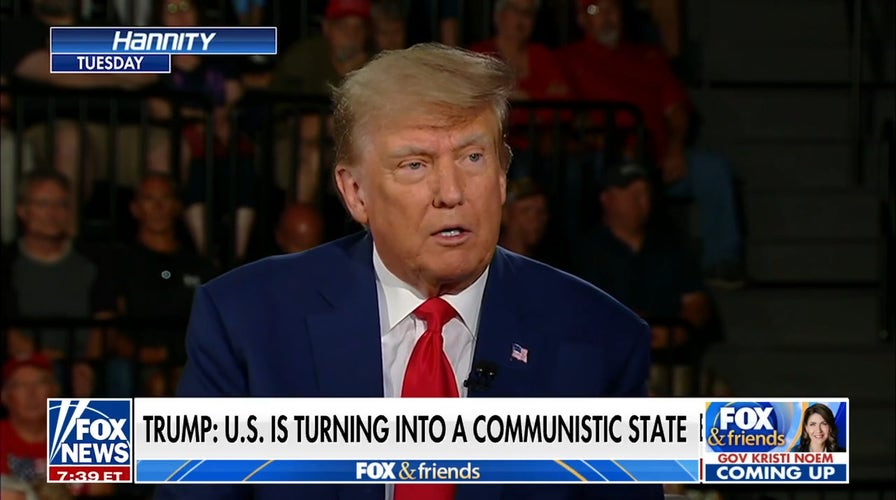 Trump warns US turning into 'communistic state'