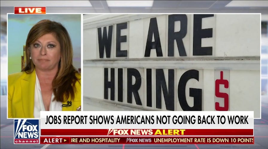 Bartiromo: Poor jobs report indicates Americans not ready to work, US becoming 'welfare state'