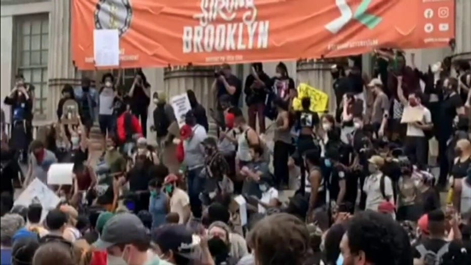 Protesters in Brooklyn defend Target store from looting, riots Fox News
