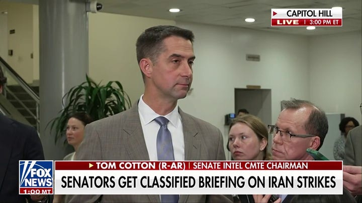 Sen. Tom Cotton defends ‘extraordinary success’ of US strikes on Iran
