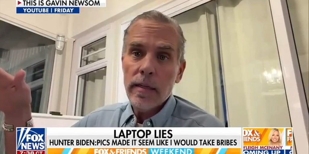 Hunter Biden responds to laptop scandal during Newsom interview