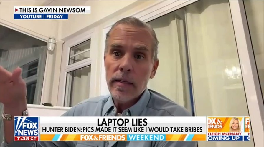 Hunter Biden responds to laptop scandal during Newsom interview